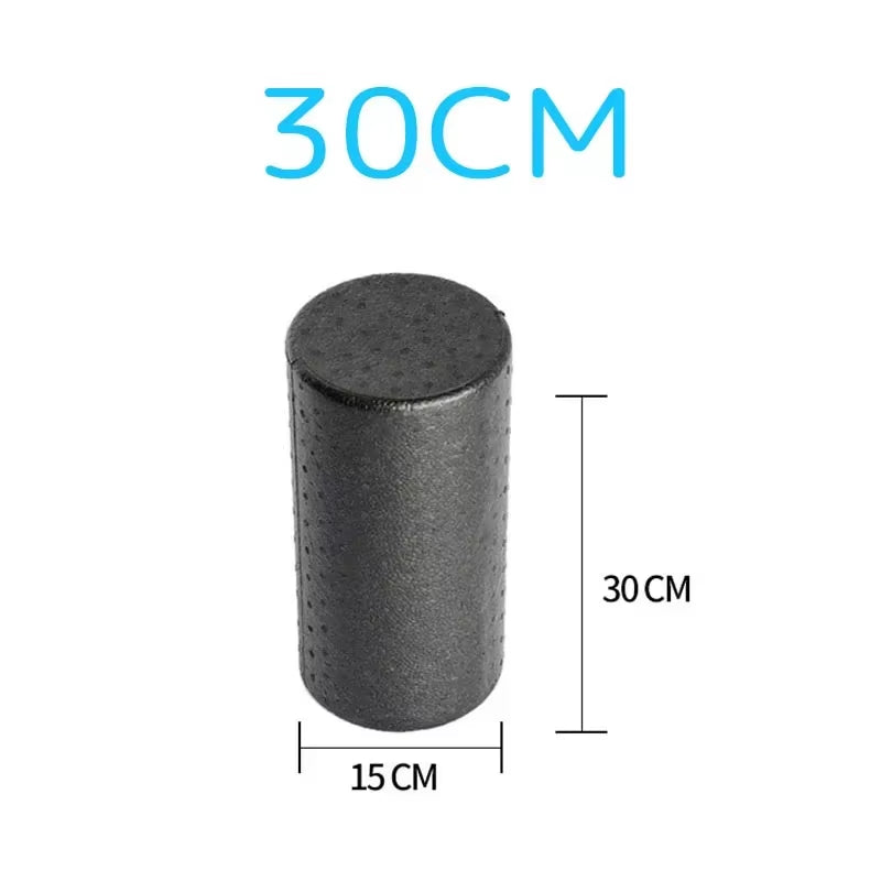 30/45Cm Black EPP Yoga Column Block Massage Fitness Foam Roller for Back Pilates Bodybuilding Gym Equipment with Trigger Points