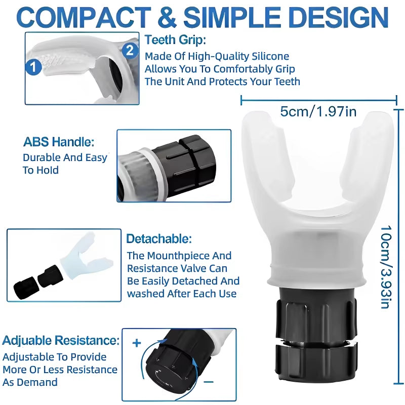 Portable Breathing Trainer – Strengthen Lungs & Boost Performance