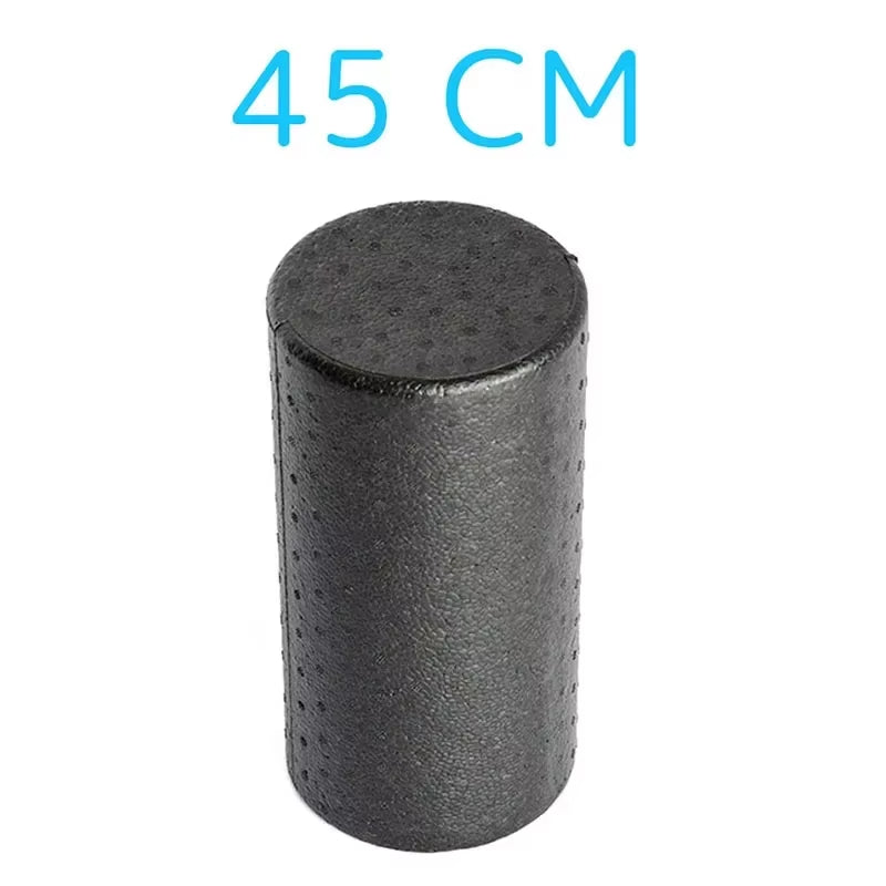 45Cm Black EPP Yoga Column Block Massage Fitness Foam Roller for Back Pilates Bodybuilding Gym Equipment with Trigger Points