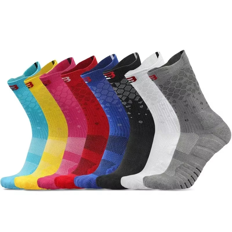 Shock-Absorbing Sports Socks – Breathable, Honeycomb Design for Men & Women