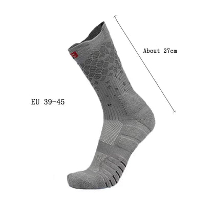 Shock-Absorbing Sports Socks – Breathable, Honeycomb Design for Men & Women